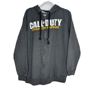 Call Of Duty Advanced Warfare Mens Zip Up Jacket Hoodie Full Zip Sweat Sz XL